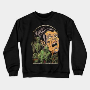 Dracula vs Zombies v2 Crewneck Sweatshirt